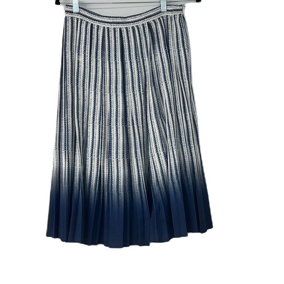 Les Competti woman’s ombré blue pleated midi skirt size 4 - Picture 1 of 7